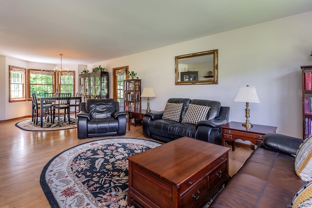 16 Botsford Rd, Kent, CT 06757 - living area with a chandelier and wood finished floors