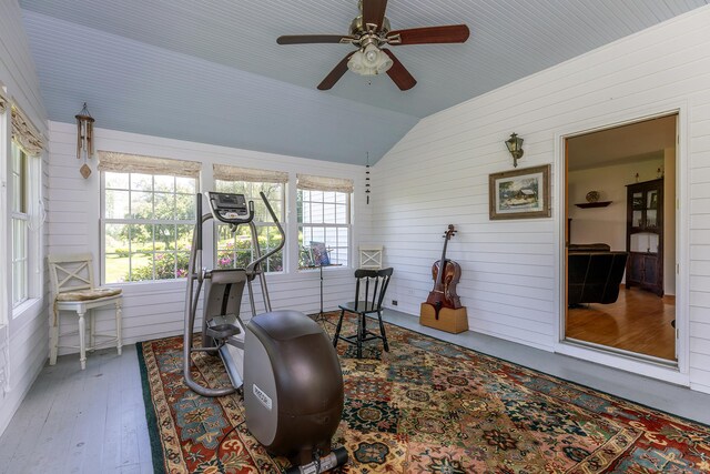 16 Botsford Rd, Kent, CT 06757 - sunroom featuring vaulted ceiling and ceiling fan