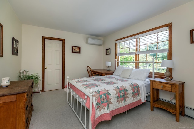 16 Botsford Rd, Kent, CT 06757 - bedroom featuring a wall mounted air conditioner and light colored carpet