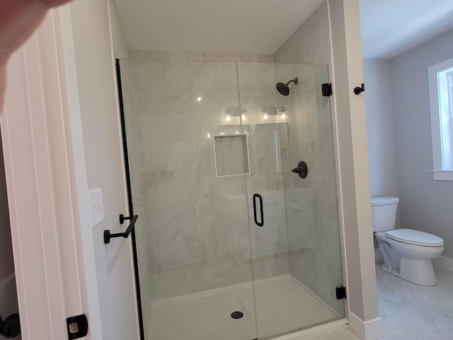82 Ladd Rd, Tolland, CT 06084 - bathroom featuring toilet and a stall shower