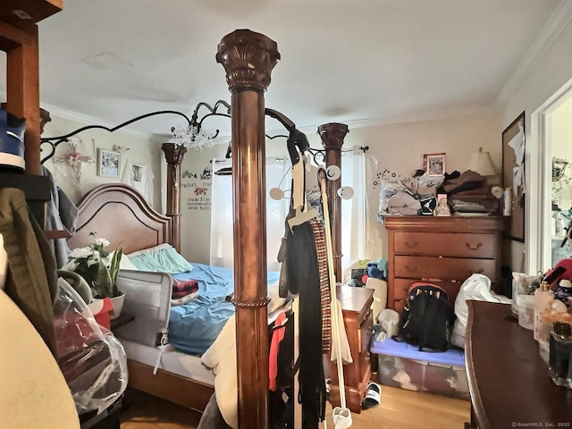1 N Taylor Ave, Norwalk, CT 06854 - bedroom with crown molding and wood finished floors