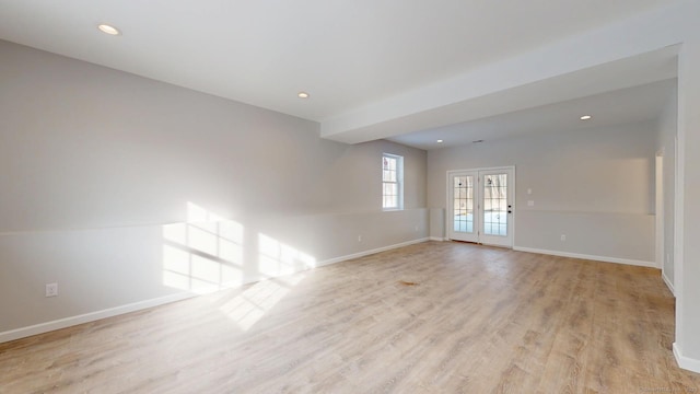 25 First Ave, Enfield, CT 06082 - unfurnished room with baseboards, light wood finished floors, and recessed lighting
