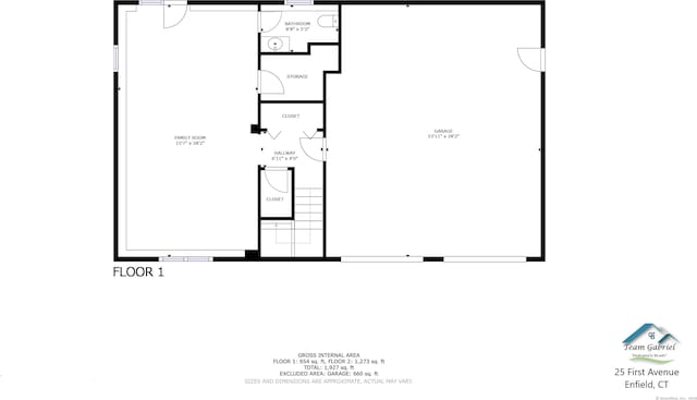 25 First Ave, Enfield, CT 06082 - property floor plan