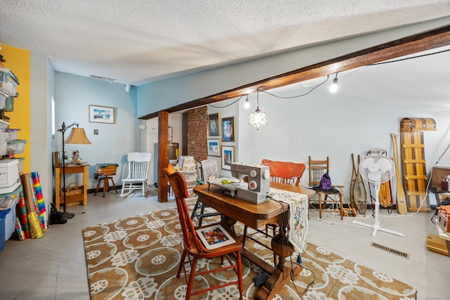 58 Woodley Ct Unit 14, Meriden, CT 06450 - dining area featuring a textured ceiling