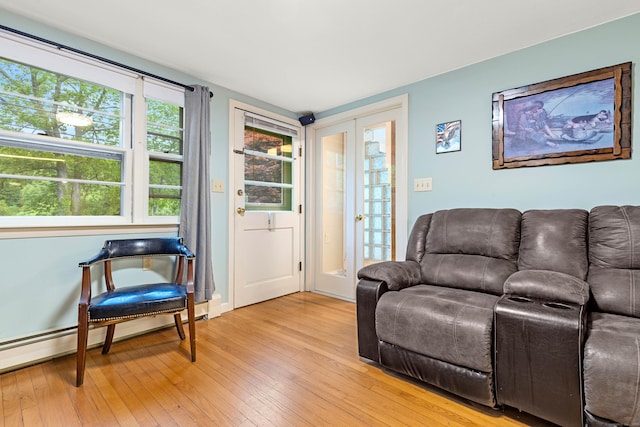 332 Shewville Rd, Ledyard, CT 06339 - living area with light wood-type flooring and baseboards