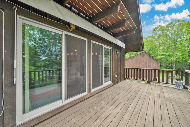 55 Indian Spring Rd, Woodstock, CT 06281 - view of deck