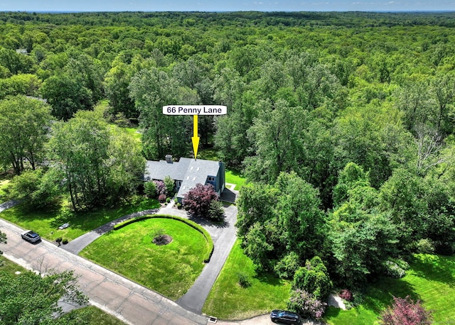 66 Penny Ln, Woodbridge, CT 06525 - bird's eye view of a heavily wooded area