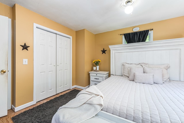 15 Brittany Dr, Durham, CT 06422 - bedroom with baseboards and a closet