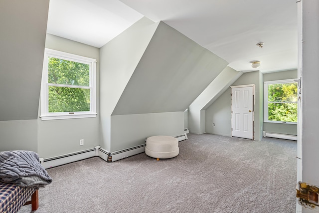 15 Brittany Dr, Durham, CT 06422 - bonus room with a baseboard heating unit, carpet floors, plenty of natural light, and lofted ceiling