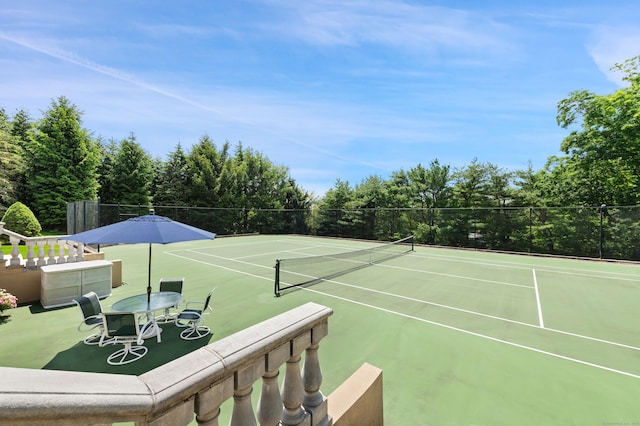 61 High Ridge Ave, Ridgefield, CT 06877 - view of tennis court with community basketball court