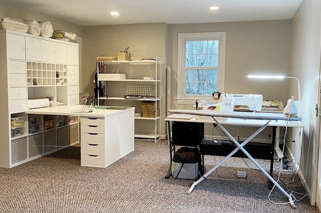 498 Nod Hill Rd, Wilton, CT 06897 - carpeted office space with recessed lighting