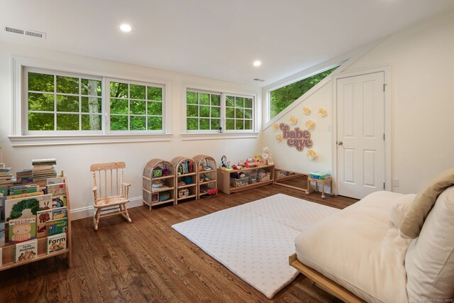 63 Fitch Ln, New Canaan, CT 06840 - recreation room with wood finished floors, recessed lighting, and baseboards
