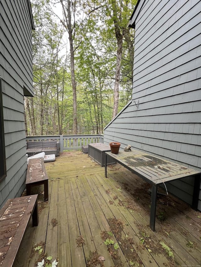 225 Ledge Dr, Torrington, CT 06790 - view of wooden deck