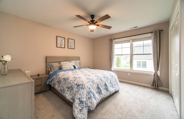 2 Redwood Ln, Southington, CT 06489 - carpeted bedroom featuring a closet, baseboards, and a ceiling fan