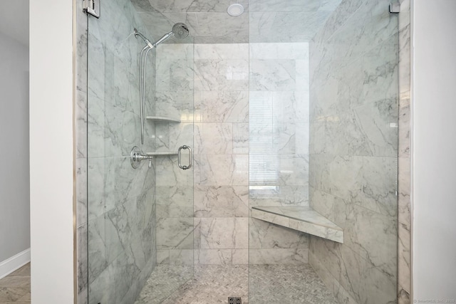 35 Deer Hill Ave, Danbury, CT 06810 - full bath with a shower stall and baseboards