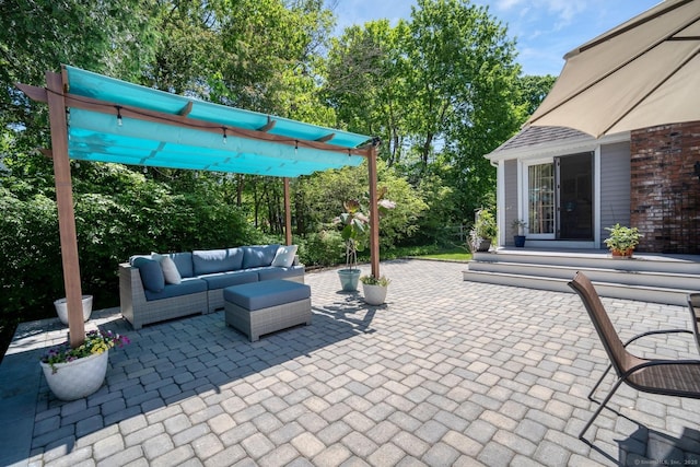 35 Deer Hill Ave, Danbury, CT 06810 - view of patio / terrace featuring an outdoor living space