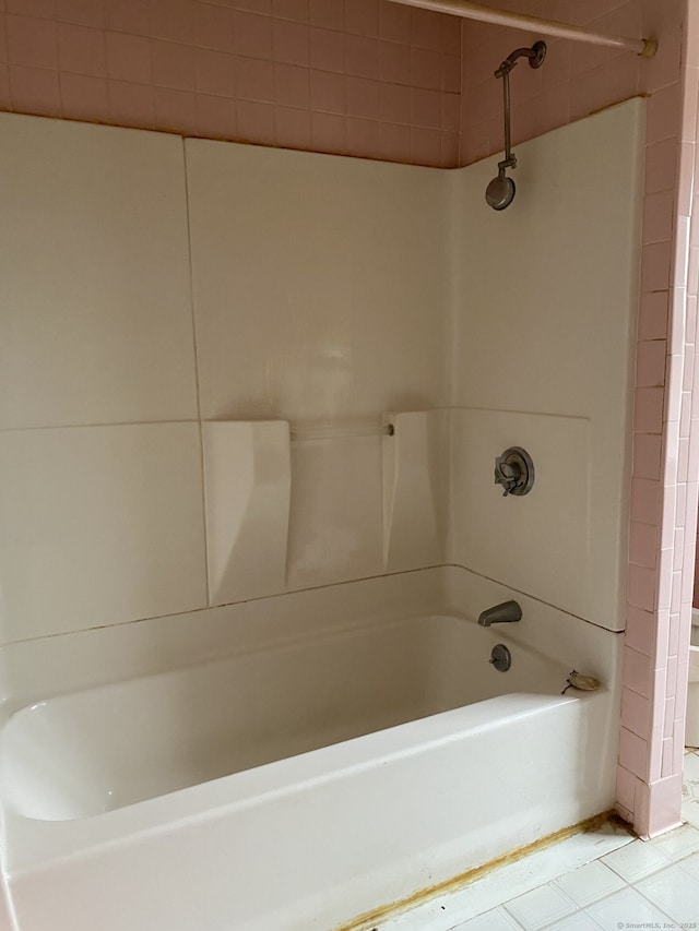 624 S Main St, Torrington, CT 06790 - full bath with shower / bathtub combination and tile patterned floors