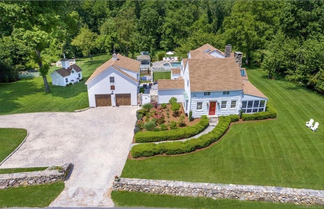 573 Nod Hill Rd, Wilton, CT 06897 - view from above of property