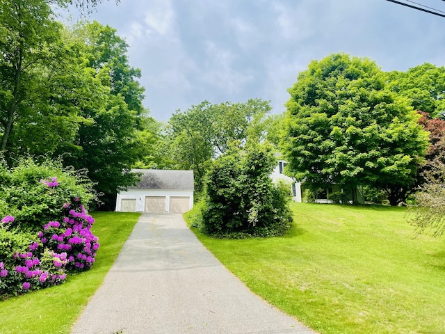 172 S Rd, Marlborough, CT 06447 - view of front of property featuring an outbuilding, a front yard, and a detached garage