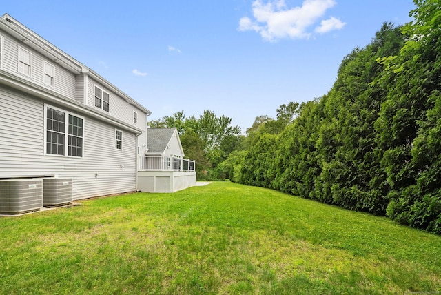 48 Evergreen Rd, Cromwell, CT 06416 - view of green lawn featuring central AC unit