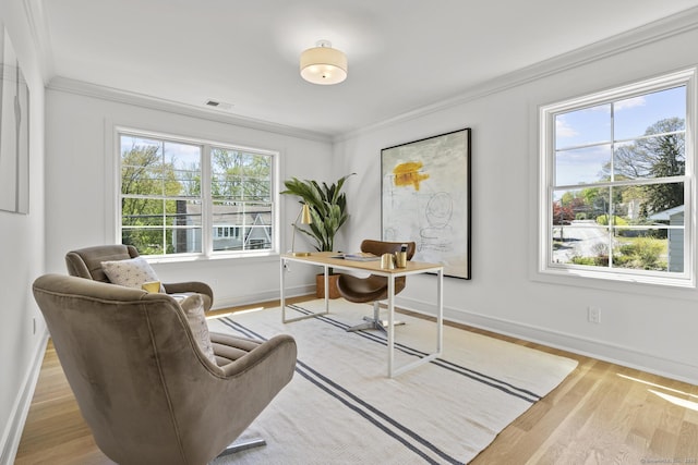 15 Barton Rd, Fairfield, CT 06824 - office space featuring crown molding, baseboards, and wood finished floors