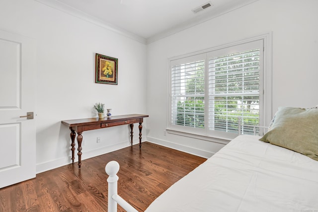 2180 Kings Hwy Unit 1, Fairfield, CT 06824 - bedroom with wood finished floors, baseboards, and ornamental molding