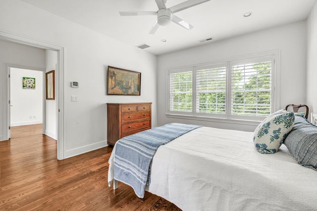 2180 Kings Hwy Unit 1, Fairfield, CT 06824 - bedroom with wood finished floors, baseboards, and a ceiling fan
