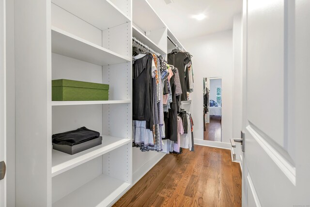 2180 Kings Hwy Unit 1, Fairfield, CT 06824 - spacious closet with wood finished floors