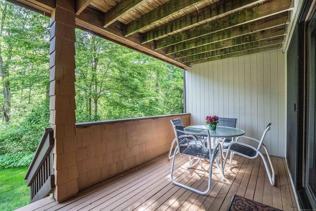 53 Bathcrescent Ln Unit 53, Bloomfield, CT 06002 - deck with outdoor dining space