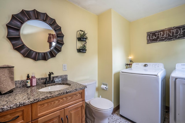 115 Ashland Ave, Newington, CT 06111 - half bathroom with independent washer and dryer, toilet, and vanity