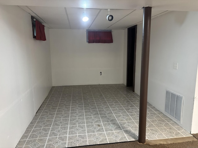120 Wall St, Meriden, CT 06450 - finished basement with a drop ceiling