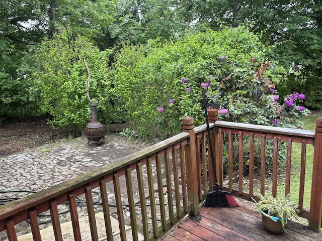 120 Wall St, Meriden, CT 06450 - deck with a patio area
