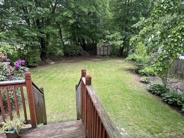 120 Wall St, Meriden, CT 06450 - view of green lawn with a wooden deck