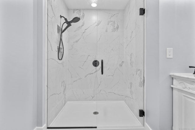 116 Joshua Town Rd, Waterbury, CT 06708 - full bath featuring a marble finish shower and vanity