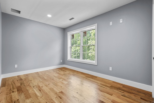 116 Joshua Town Rd, Waterbury, CT 06708 - unfurnished room featuring baseboards, wood finished floors, and recessed lighting