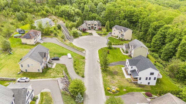 116 Joshua Town Rd, Waterbury, CT 06708 - aerial perspective of suburban area featuring a heavily wooded area