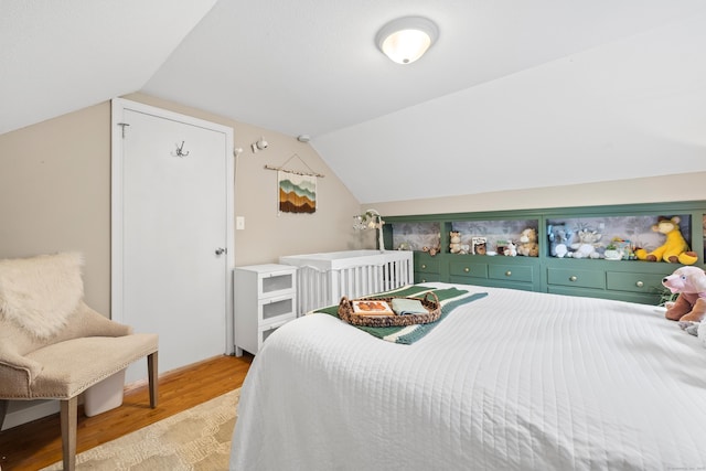 10 Ciccio Ct, Plainville, CT 06062 - bedroom with light wood-type flooring and vaulted ceiling