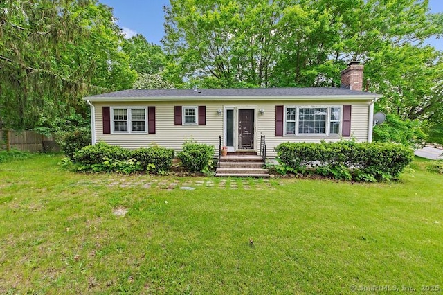 3 Pattagansett Ct, East Lyme, CT 06357 - view of front of house featuring a chimney