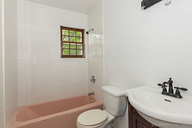 3 Pattagansett Ct, East Lyme, CT 06357 - full bath featuring bathing tub / shower combination, toilet, and vanity