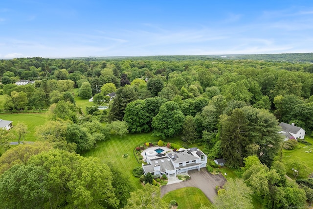 37 Topfield Rd, Wilton, CT 06897 - drone / aerial view of a heavily wooded area