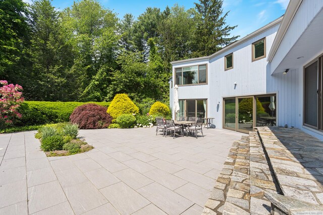 37 Topfield Rd, Wilton, CT 06897 - view of patio with outdoor dining area