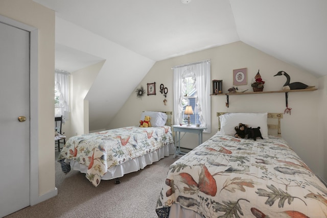 50 Clinton St, Glastonbury, CT 06033 - bedroom with carpet floors and vaulted ceiling