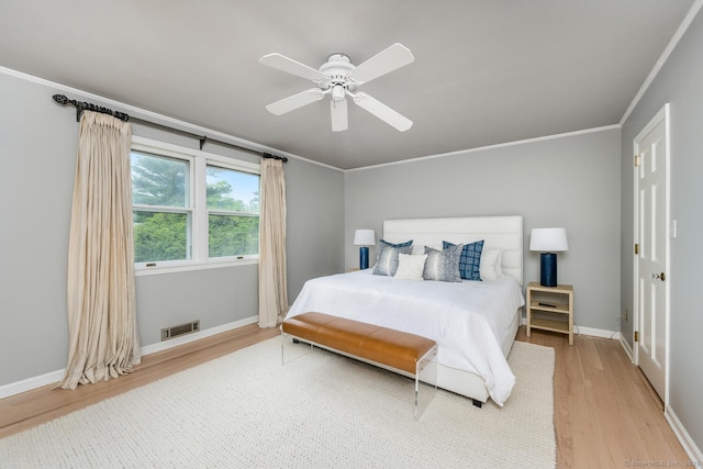 19 Bryan Rd, Norwalk, CT 06853 - bedroom featuring wood finished floors, ornamental molding, baseboards, and ceiling fan