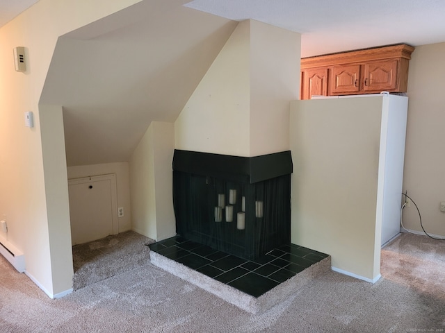 13 Little River Ln, Middletown, CT 06457 - detailed view of carpet and a baseboard heating unit