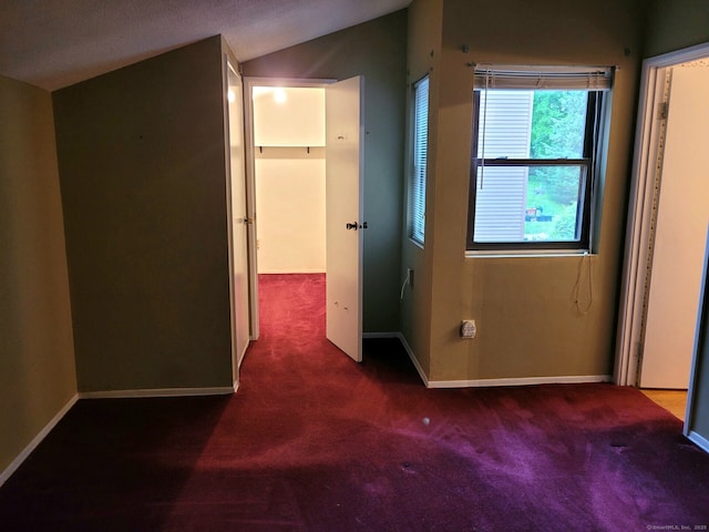 13 Little River Ln, Middletown, CT 06457 - unfurnished bedroom with carpet, baseboards, and vaulted ceiling