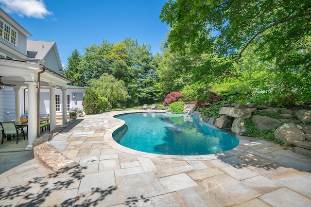134 Nod Rd, Ridgefield, CT 06877 - outdoor pool featuring a patio