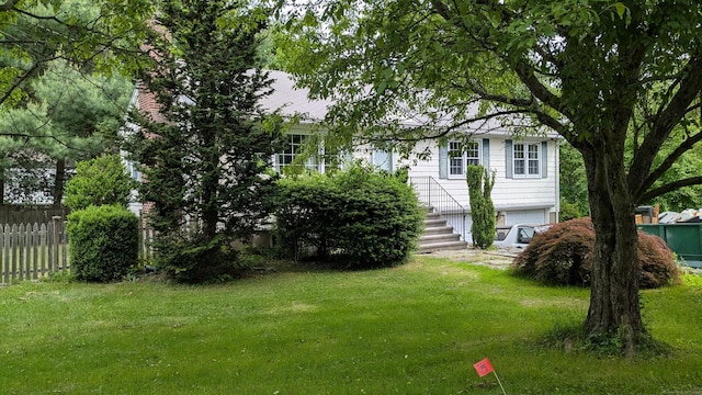 11 Twin Brooks Ln, Fairfield, CT 06824 - view of yard featuring an attached garage