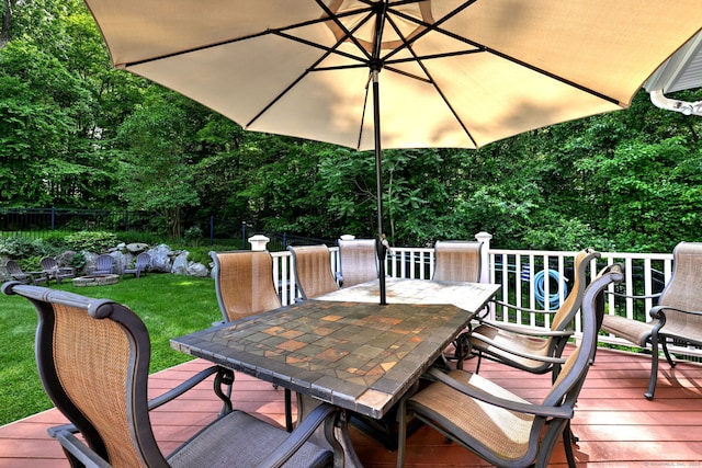 76 Crestwood Rd, Bethany, CT 06524 - wooden deck with outdoor dining space