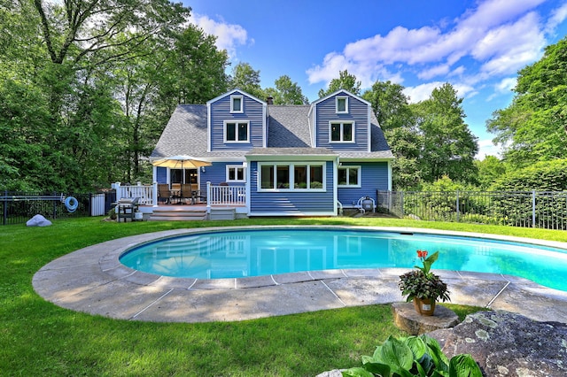 76 Crestwood Rd, Bethany, CT 06524 - view of pool with a deck