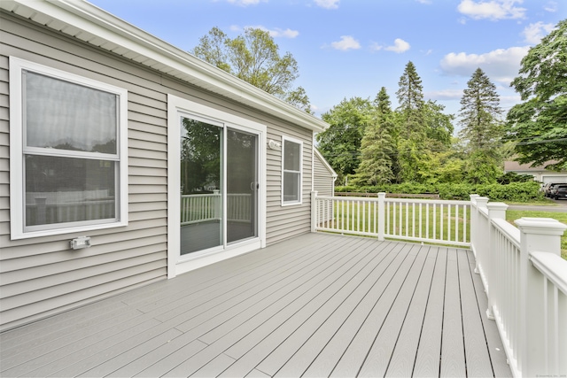 48 Blakeslee Ave, North Haven, CT 06473 - view of wooden terrace